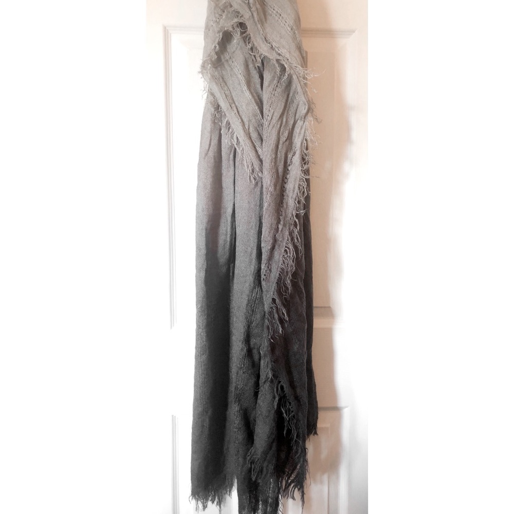 Urban Outfitters Grey Ombre Long Scarf